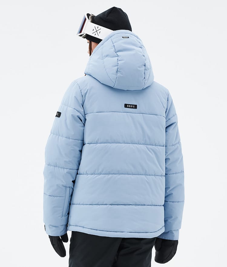 Dope Puffer W Full Zip 24 Lumilautailutakki Naiset Light Blue, Kuva 6 / 9