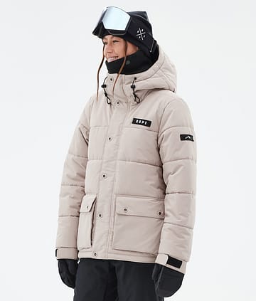 Dope Puffer W Full Zip 24 Lumilautailutakki Naiset Sand