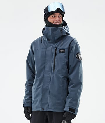 Dope Blizzard Full Zip 24 Lumilautailutakki Miehet Metal Blue