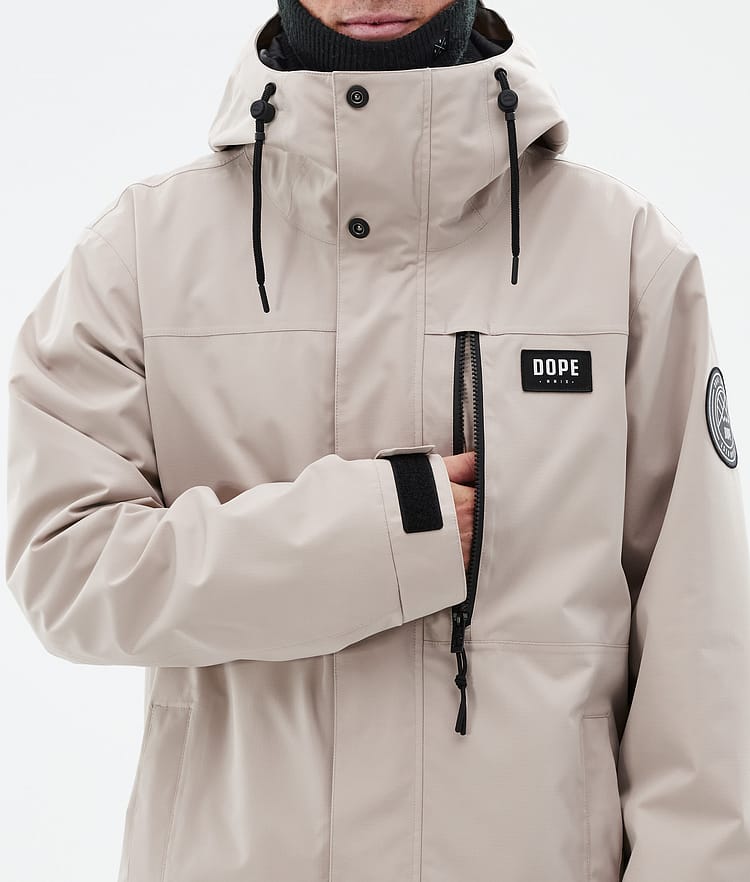 Dope Blizzard Full Zip 24 Lumilautailutakki Miehet Sand, Kuva 8 / 9