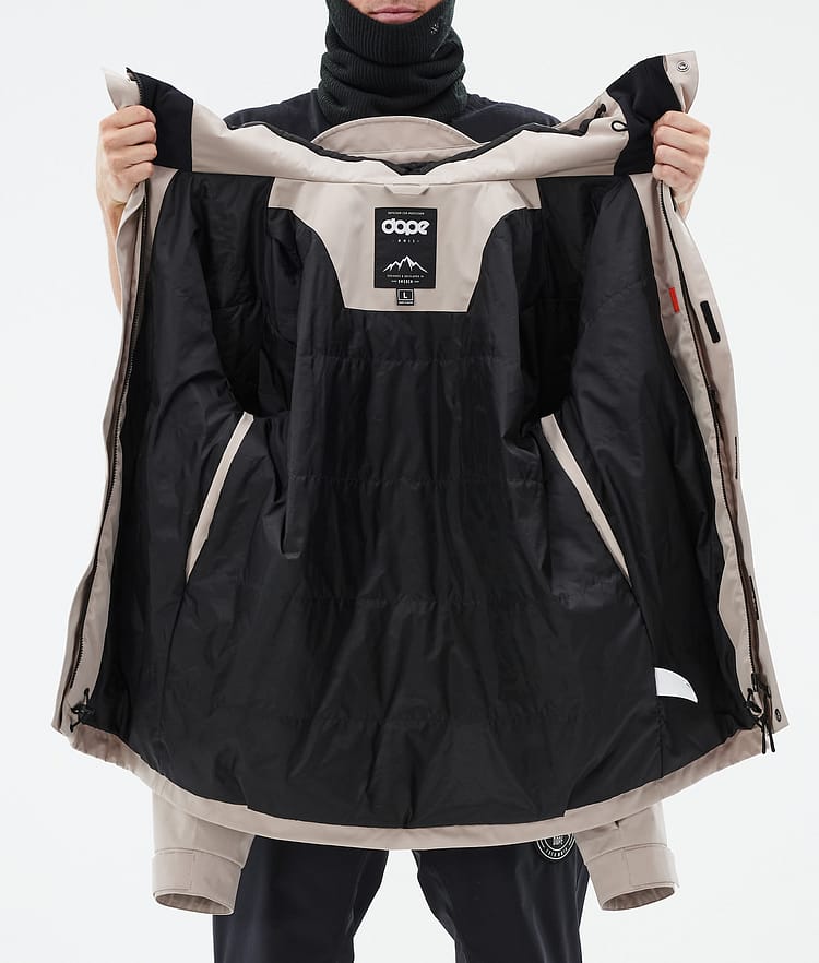 Dope Blizzard Full Zip 24 Lumilautailutakki Miehet Sand, Kuva 9 / 9