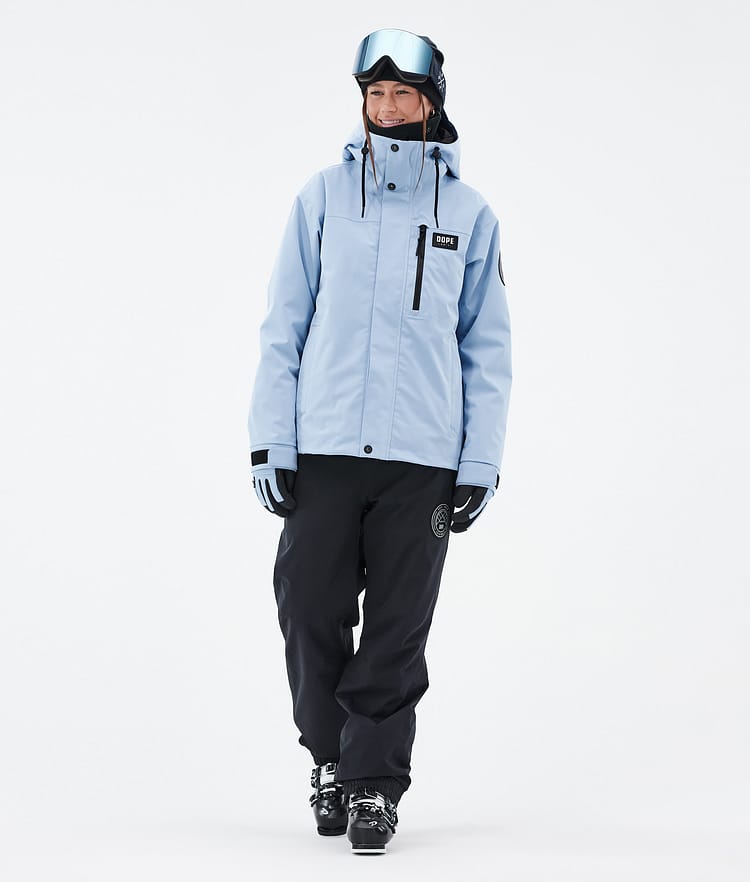 Dope Blizzard W Full Zip 24 Laskettelutakki Naiset Light Blue, Kuva 2 / 9