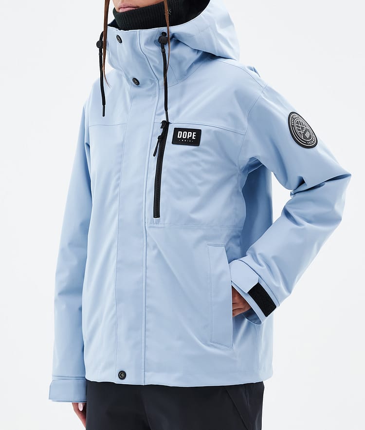 Dope Blizzard W Full Zip 24 Laskettelutakki Naiset Light Blue, Kuva 7 / 9