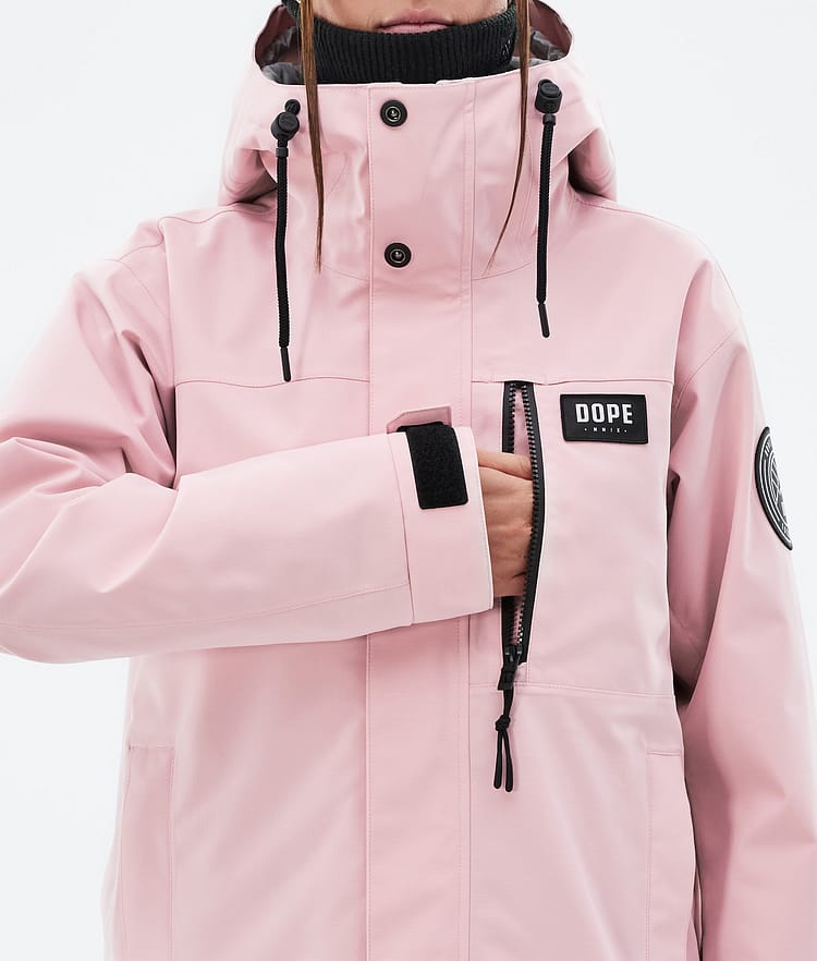 Dope Blizzard W Full Zip 24 Lumilautailutakki Naiset Soft Pink, Kuva 8 / 9