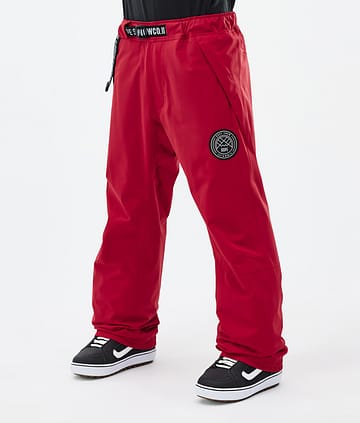 Dope Blizzard 2024 Lumilautailuhousut Miehet Deep Red