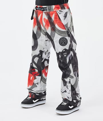 Dope Blizzard 2024 Lumilautailuhousut Miehet Spray Black Red