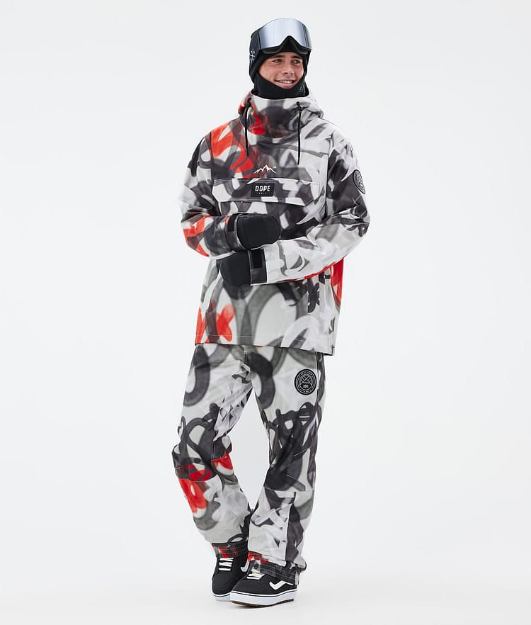 Dope Blizzard 2024 Lumilautailuhousut Miehet Spray Black Red, Kuva 2 / 5