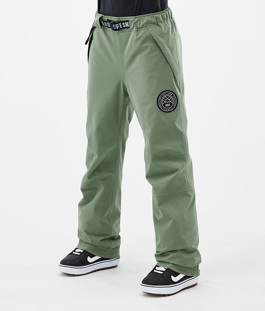 Dope Blizzard W 2024 Lumilautailuhousut Naiset Moss Green