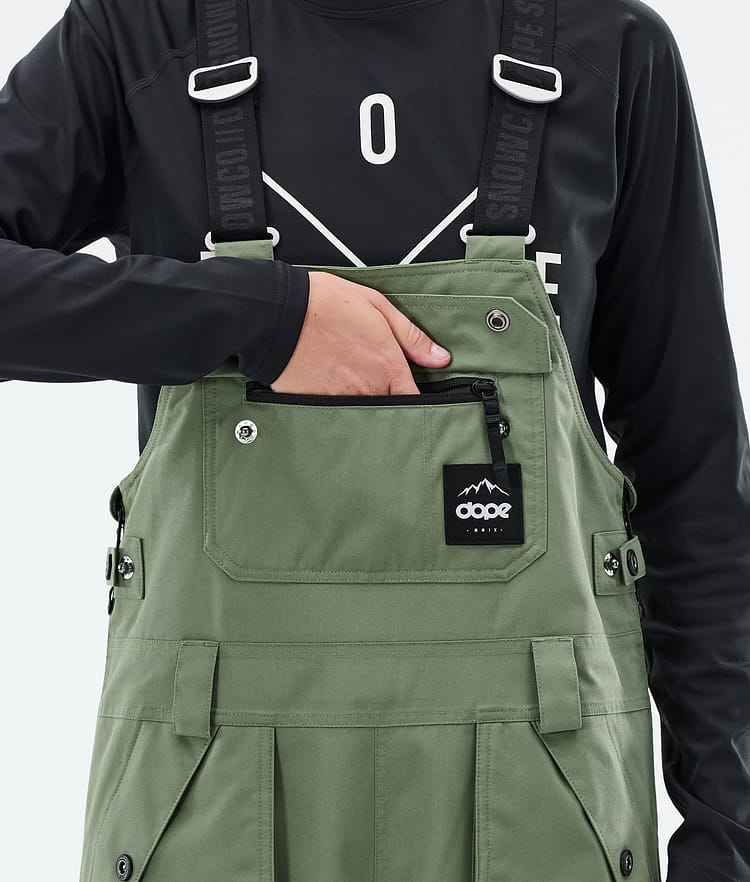 Dope Notorious B.I.B W Lumilautailuhousut Naiset Moss Green, Kuva 6 / 7