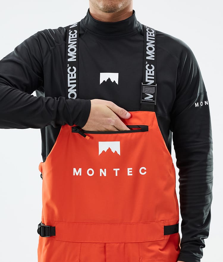 Montec Arch Lumilautailuhousut Miehet Orange/Black, Kuva 5 / 6