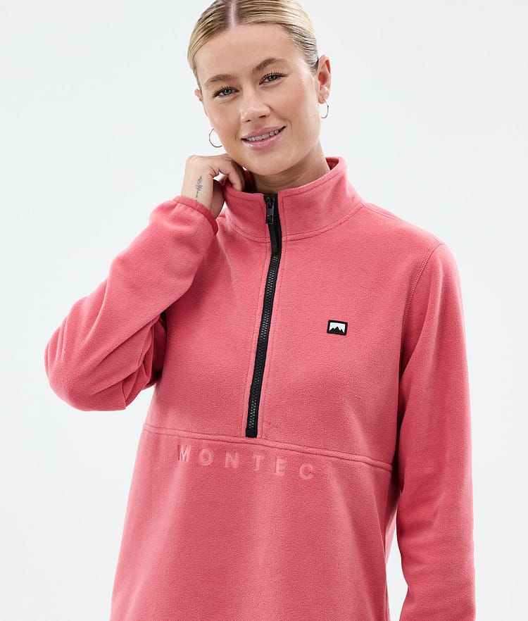 Montec Echo W Fleecepaita Naiset Light Red, Kuva 2 / 5