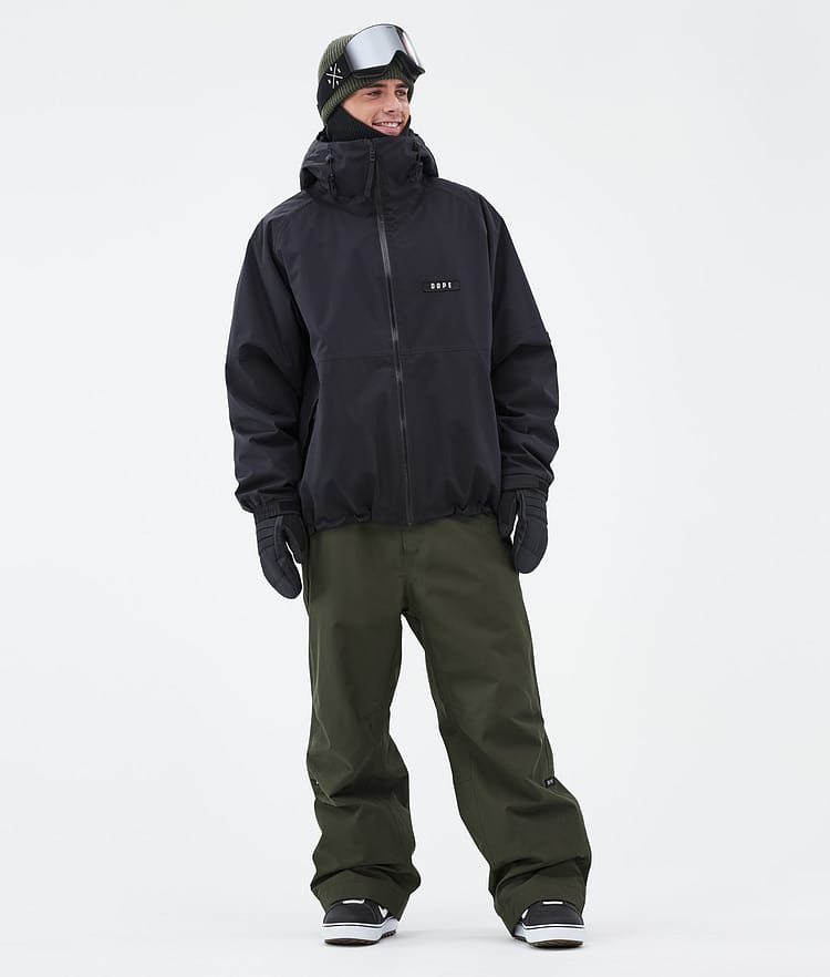 Dope Big 24 Lumilautailuhousut Miehet Olive Green, Image 2 of 5