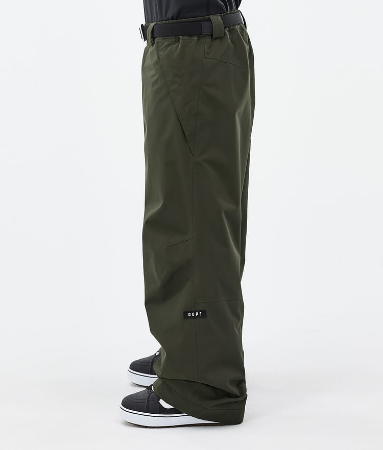 Dope Big 24 Lumilautailuhousut Miehet Olive Green, Image 3 of 5