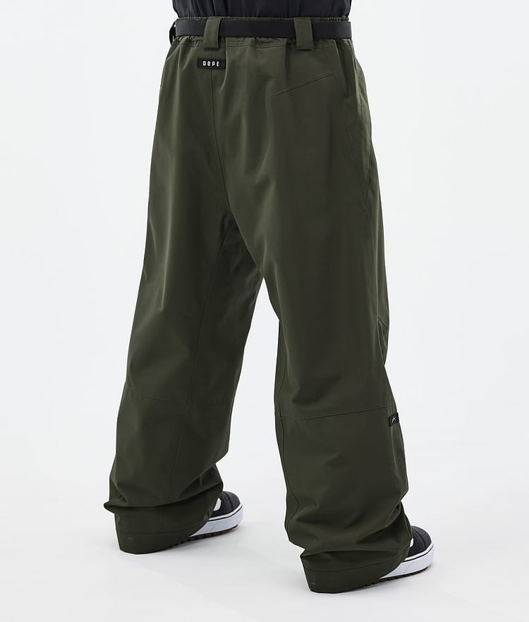 Dope Big 24 Lumilautailuhousut Miehet Olive Green, Image 4 of 5