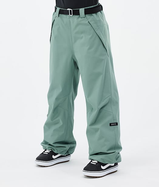 Dope Big W 2024 Lumilautailuhousut Naiset Faded Green
