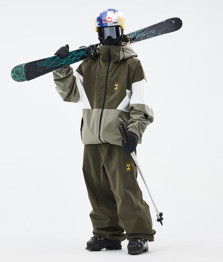 Dope JT Spartan Laskettelutakki Miehet Olive Green/Whitish/Greenish, Kuva 2 / 8