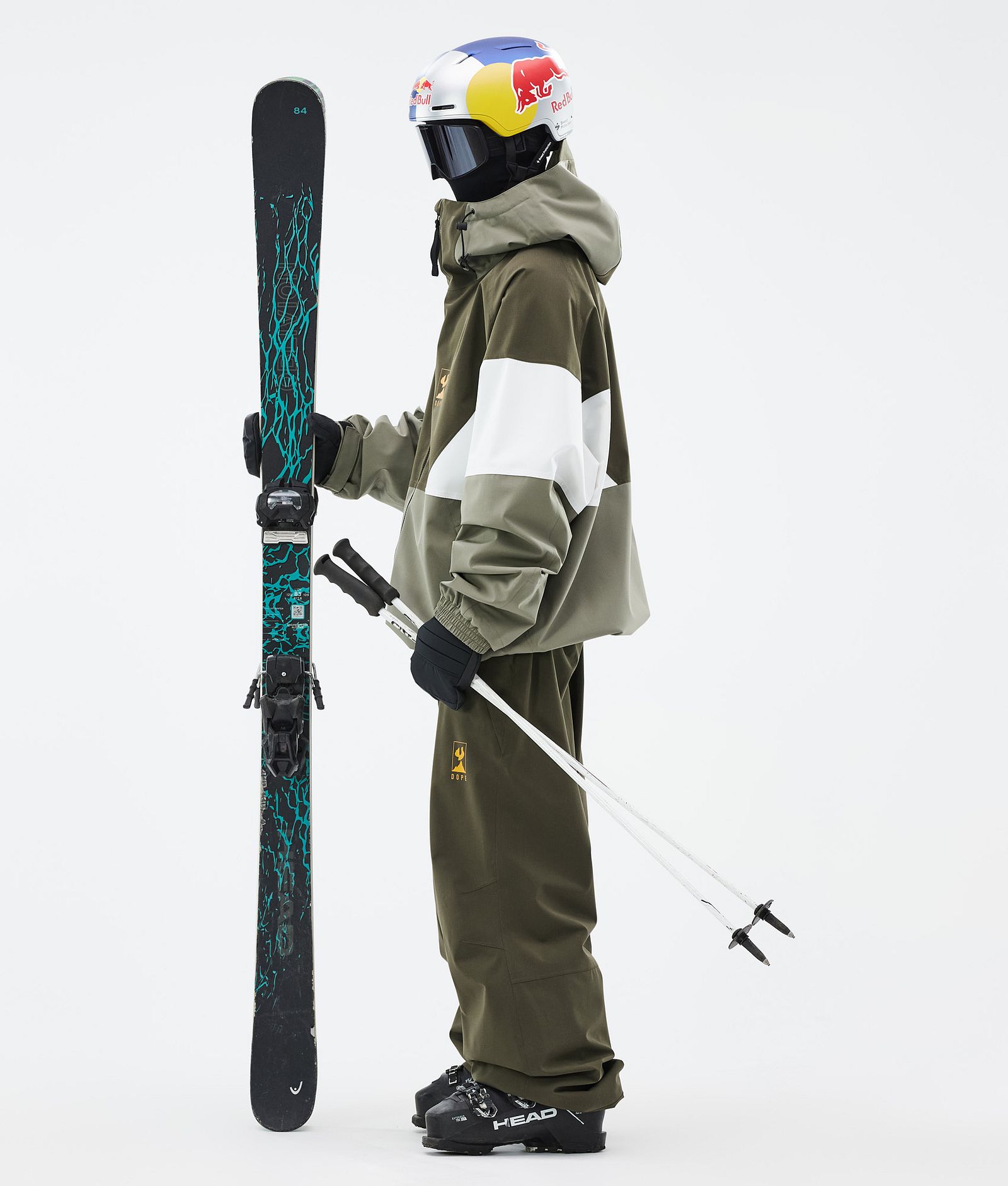 Dope JT Spartan Laskettelutakki Miehet Olive Green/Whitish/Greenish, Kuva 3 / 8