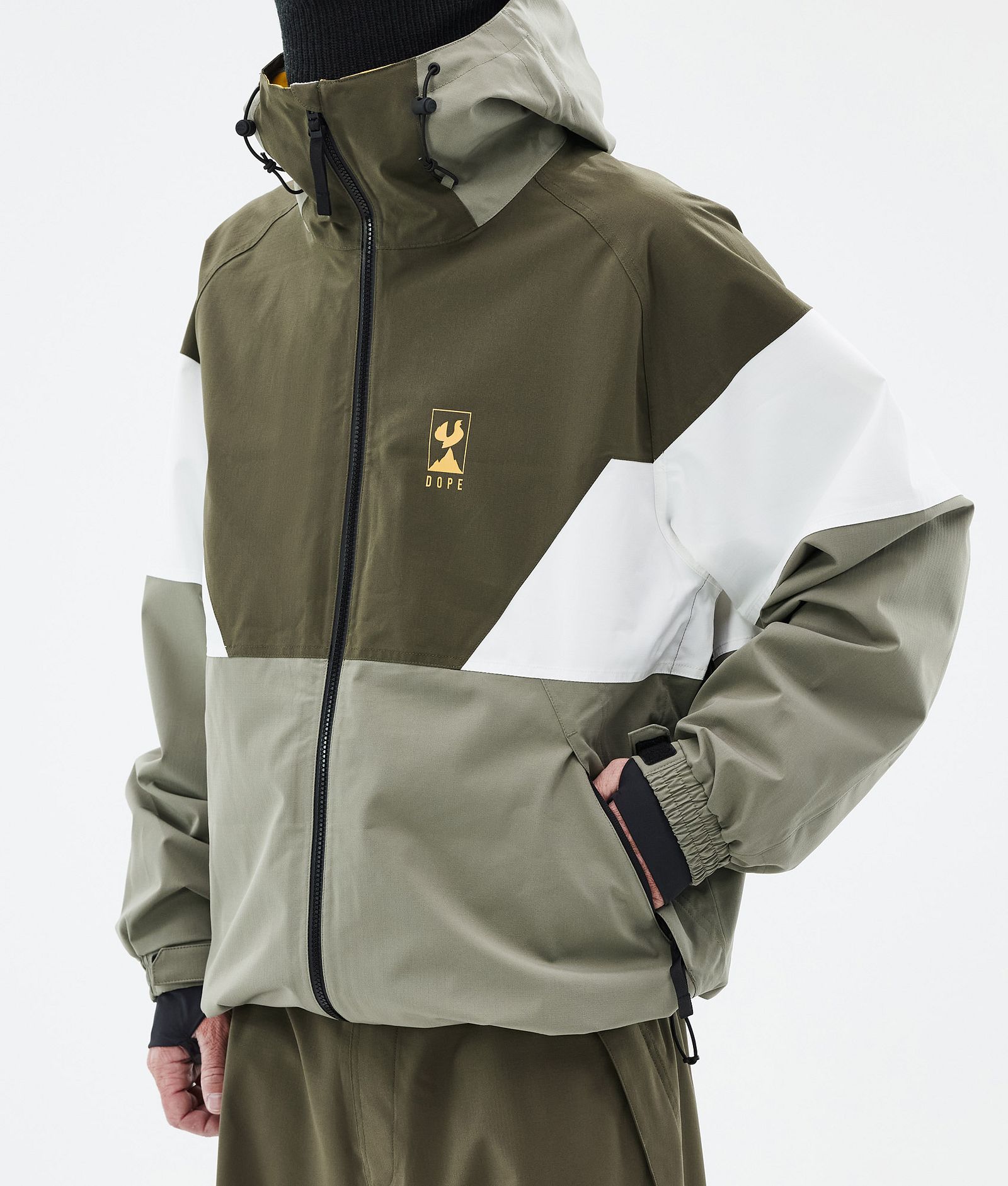 Dope JT Spartan Laskettelutakki Miehet Olive Green/Whitish/Greenish, Kuva 7 / 8