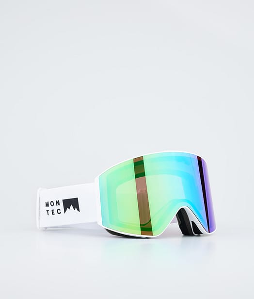 Montec Scope Laskettelulasit White W/Tourmaline Green Mirror