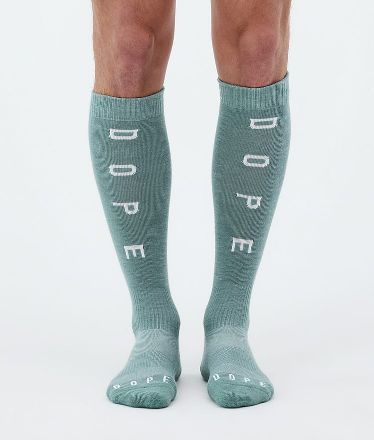 Dope Essential Laskettelusukat Faded Green, Kuva 2 / 3