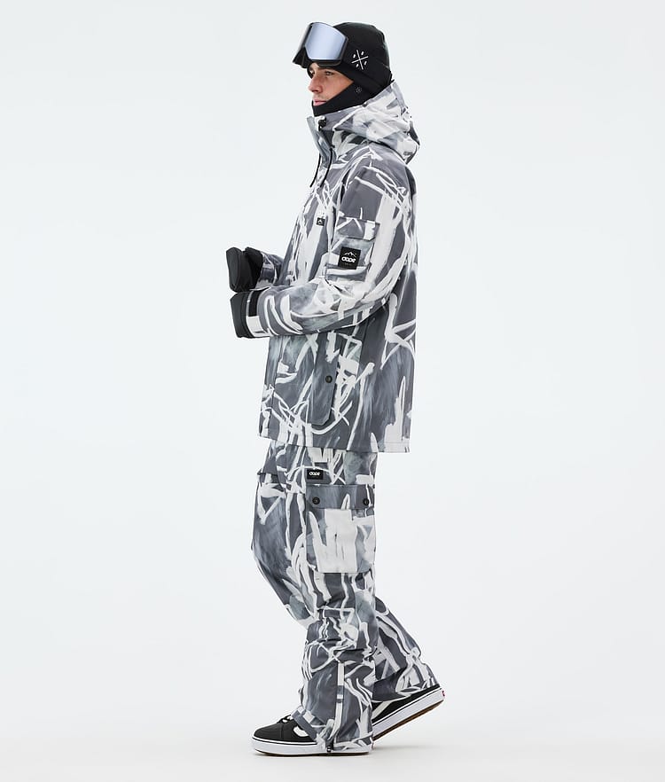 Dope Adept Lumilautailutakki Miehet Scribble Black, Kuva 3 / 9