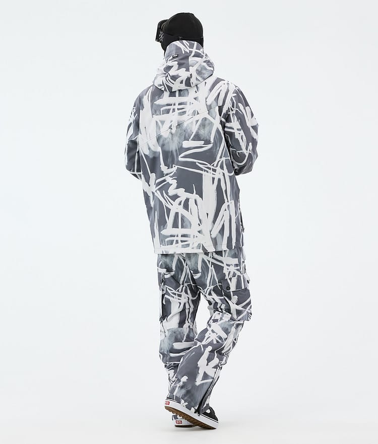 Dope Adept Lumilautailutakki Miehet Scribble Black, Kuva 4 / 9