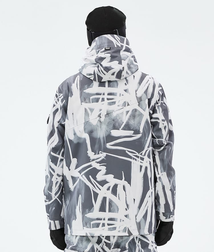 Dope Adept Lumilautailutakki Miehet Scribble Black, Kuva 6 / 9