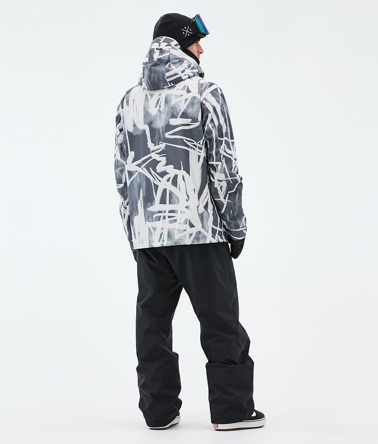 Dope Blizzard Lumilautailutakki Miehet Scribble Black, Kuva 4 / 8
