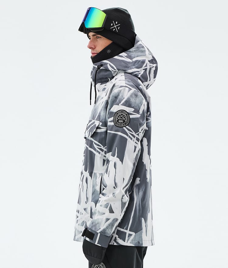 Dope Blizzard Lumilautailutakki Miehet Scribble Black, Kuva 5 / 8
