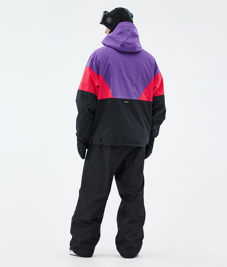 Dope Spartan Lumilautailutakki Miehet Sport Vivid Purple/Red/Black, Kuva 4 / 8