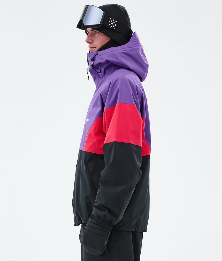 Dope Spartan Laskettelutakki Miehet Sport Vivid Purple/Red/Black, Kuva 5 / 8