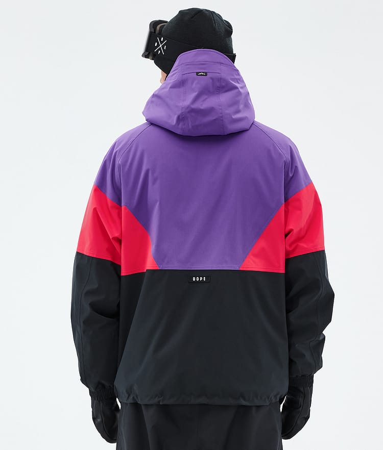 Dope Spartan Laskettelutakki Miehet Sport Vivid Purple/Red/Black, Kuva 6 / 8