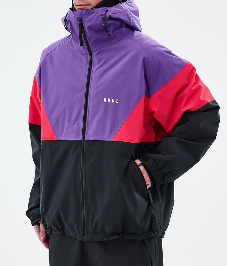 Dope Spartan Laskettelutakki Miehet Sport Vivid Purple/Red/Black, Kuva 7 / 8