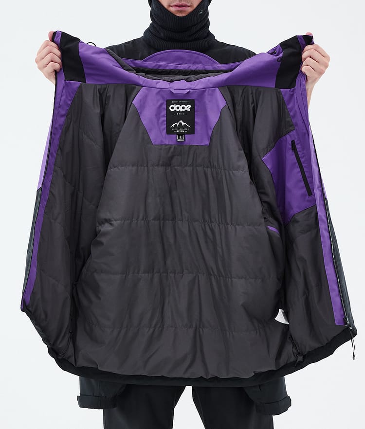 Dope Spartan Laskettelutakki Miehet Sport Vivid Purple/Red/Black, Kuva 8 / 8