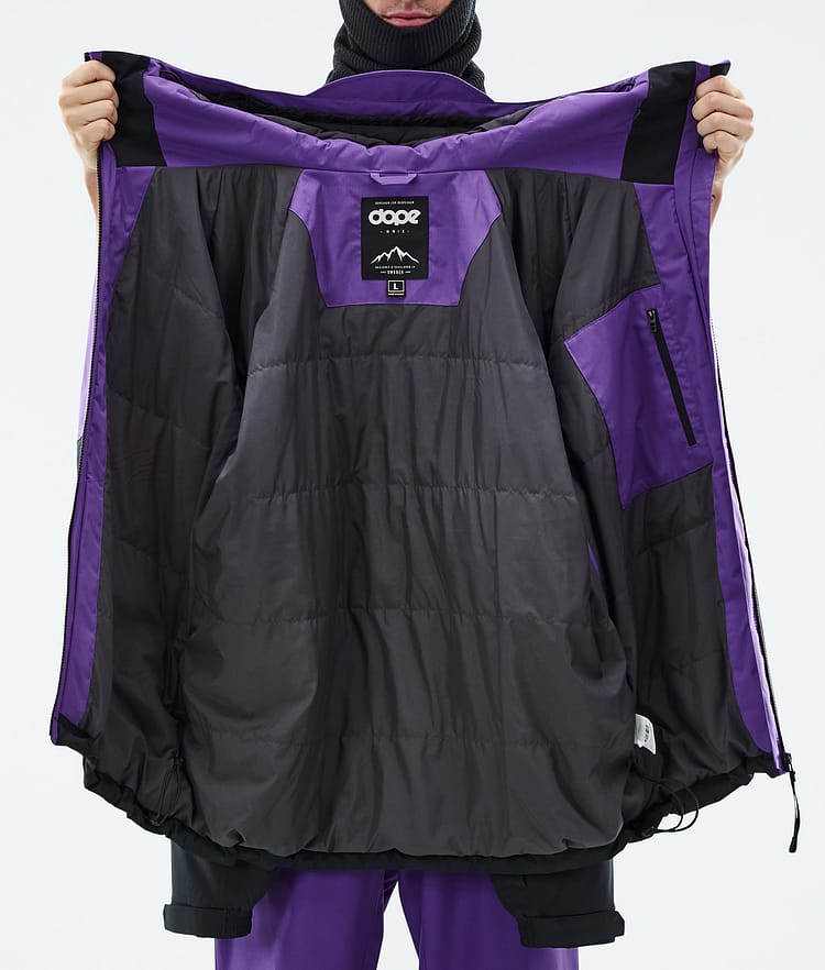 Dope Spartan Lumilautailutakki Miehet Sport Vivid Purple/Red/Black, Kuva 8 / 8