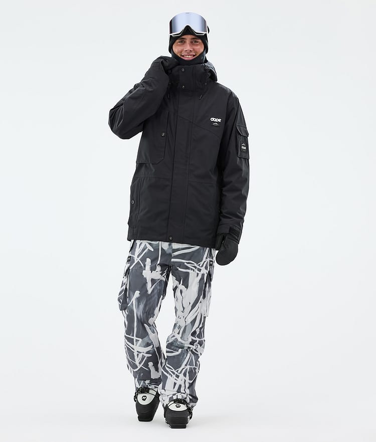 Dope Iconic Lasketteluhousut Miehet Scribble Black, Kuva 2 / 7