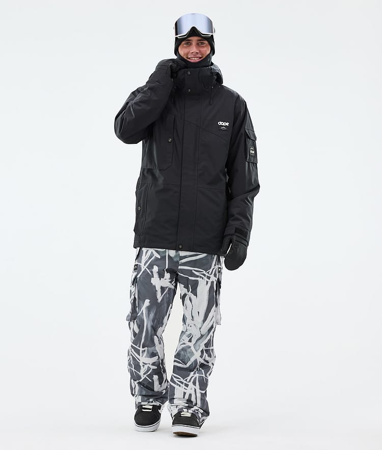 Dope Iconic Lumilautailuhousut Miehet Scribble Black, Kuva 2 / 7