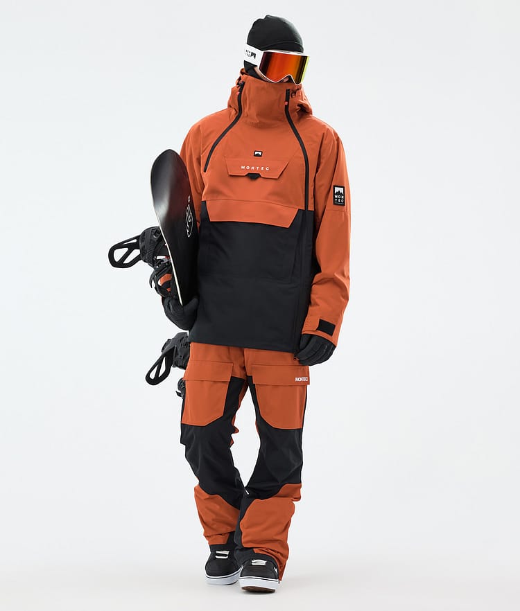 Montec Doom Lumilautailutakki Miehet Burned Orange/Black, Kuva 3 / 11