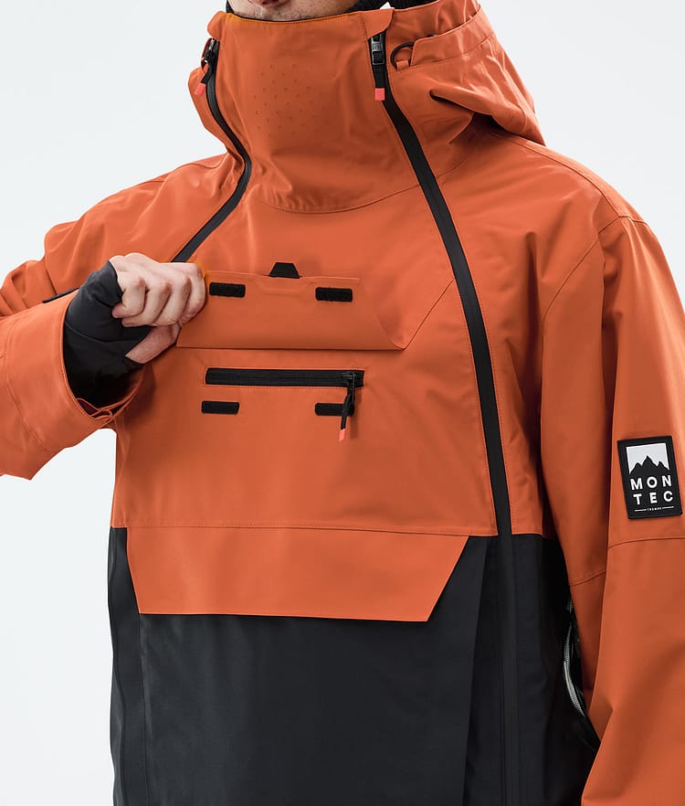 Montec Doom Lumilautailutakki Miehet Burned Orange/Black, Kuva 10 / 11