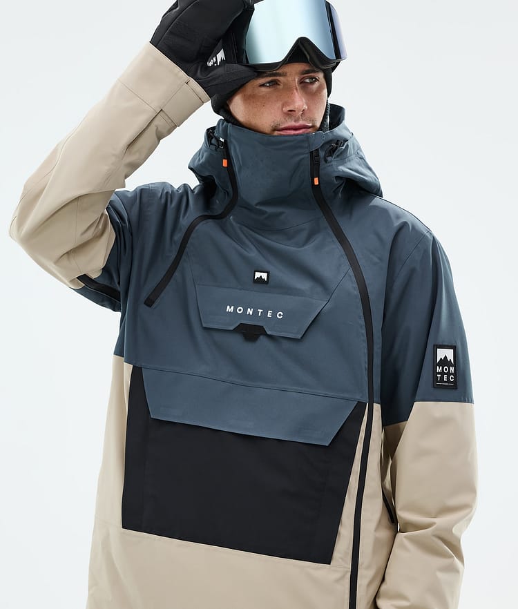 Montec Doom Lumilautailutakki Miehet Metal Blue/Black/Sand, Kuva 2 / 11