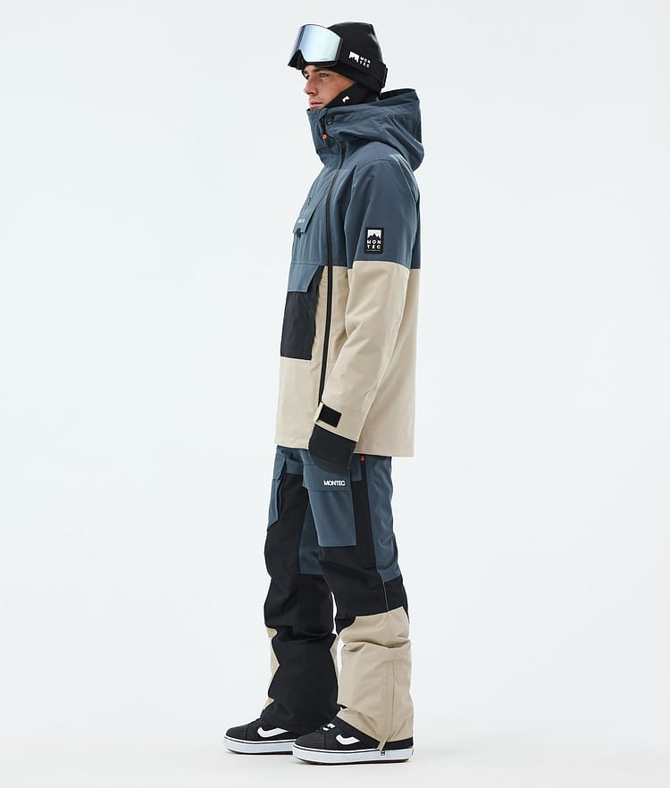 Montec Doom Lumilautailutakki Miehet Metal Blue/Black/Sand, Kuva 4 / 11