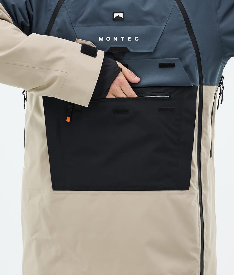 Montec Doom Laskettelutakki Miehet Metal Blue/Black/Sand, Kuva 9 / 11