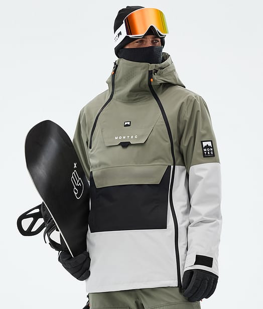 Montec Doom Lumilautailutakki Miehet Greenish/Black/Light Grey