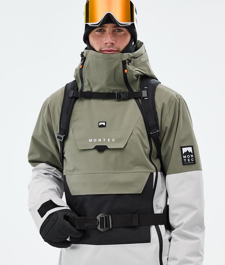 Montec Doom Lumilautailutakki Miehet Greenish/Black/Light Grey, Kuva 2 / 11
