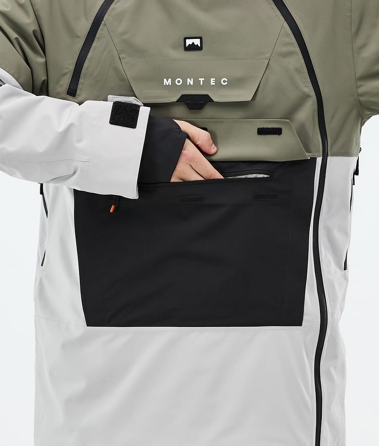 Montec Doom Lumilautailutakki Miehet Greenish/Black/Light Grey, Kuva 9 / 11