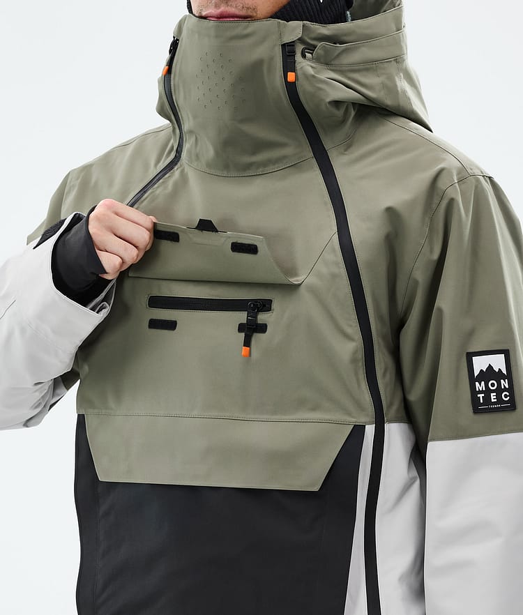 Montec Doom Lumilautailutakki Miehet Greenish/Black/Light Grey, Kuva 10 / 11