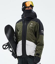 Montec Morpheus 25 Lumilautailutakki Miehet Black/Olive Green/Light Grey