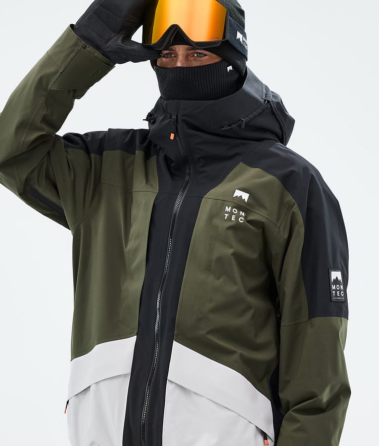 Montec Morpheus Laskettelutakki Miehet Black/Olive Green/Light Grey, Kuva 2 / 10