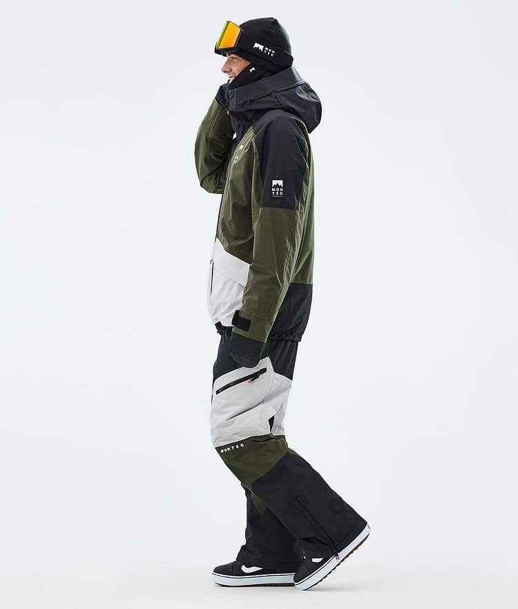 Montec Morpheus Lumilautailutakki Miehet Black/Olive Green/Light Grey, Kuva 4 / 10