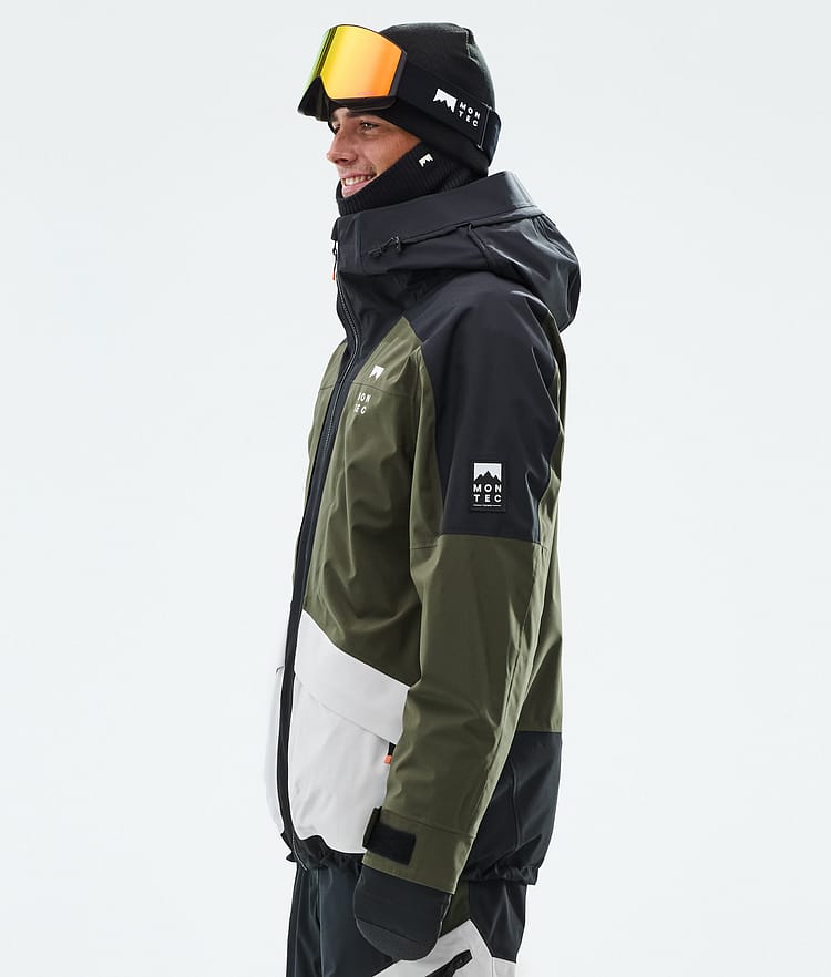 Montec Morpheus Lumilautailutakki Miehet Black/Olive Green/Light Grey, Kuva 6 / 10